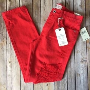 Lucky Brand Sienna Slim Boyfriend Distressed Jeans